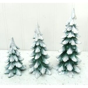 DEPT 56 VILLAGE ACCESSORIES VILLAGE WINTERGREEN PINES - SET OF 3